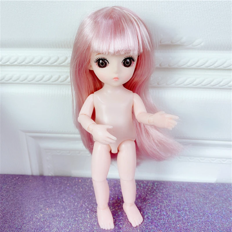 16 см куклы для девочек игрушки 3D глаза милая кукла 13 подвижных шарнирных голой