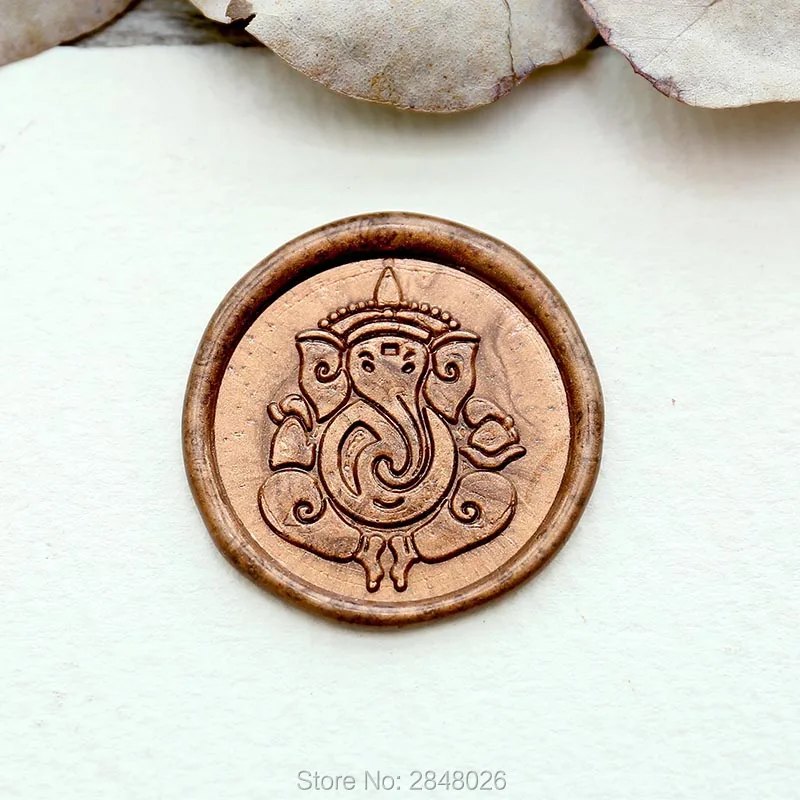 Восковая печать Ganesha для журнала совы свадебный подарок деревянная воска