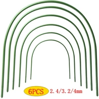 6 pcs 2 43 24mm greenhouse hoops plant hoop grow garden tunnel hoop for plant cover support holder agricultural tools