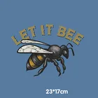 Термонаклейки с надписью пчела, 23 х17 см