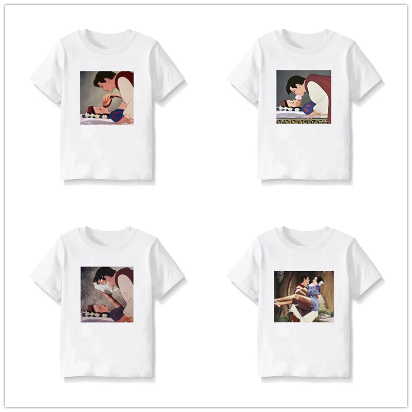 Новые детские летние повседневные топы для девочек и мальчиков Забавная детская