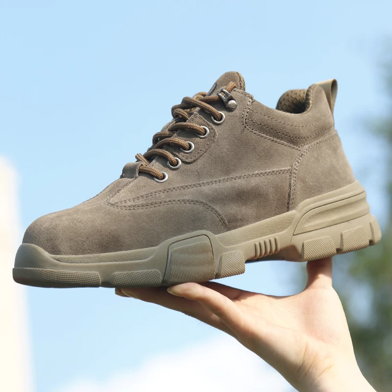 

Safety Shoes Men Puncture-Proof Work Sneakers Men Steel Toe Shoes Work Boots Indestructible Safety Boots Male Shoes 2021