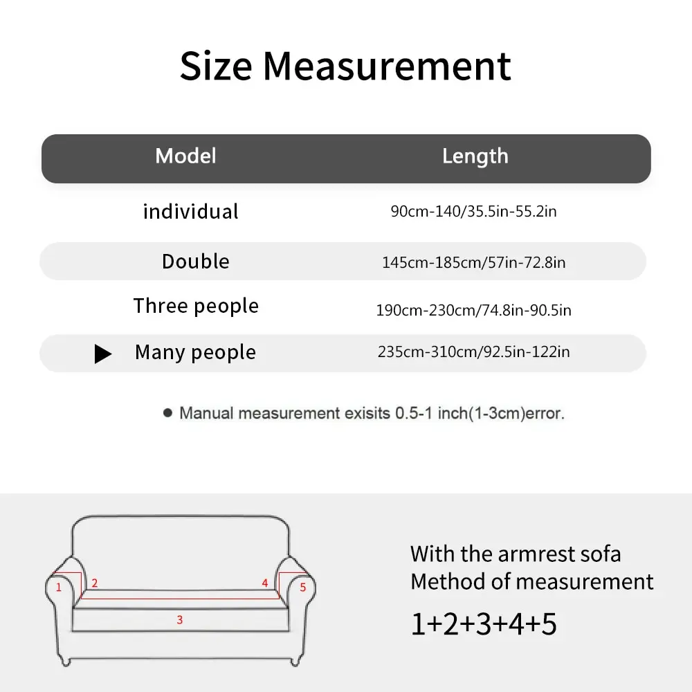 

4 Seats Deep Sofa Elastic Stretch Sofa Covers Living Room Couch Cover Spandex Sofa Protectors Washable Dustproof Slipcovers