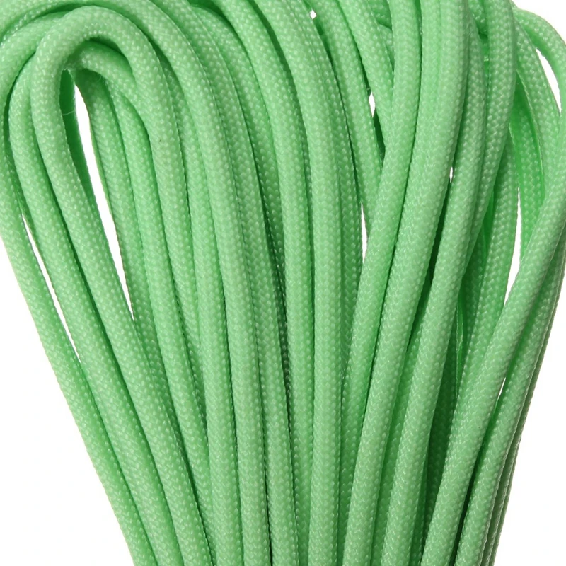550Lb Paracord Parachute Cord Nylon Luminous Glow in the Dark 9 Core Strand green | Спорт и развлечения