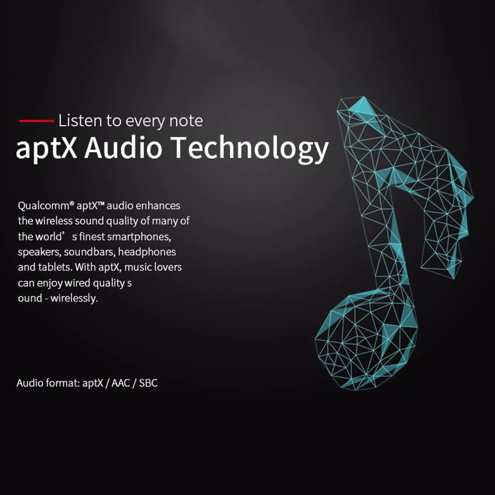 Водонепроницаемые спортивные Bluetooth наушники APTX AAC BT 5 0 с шумоподавлением