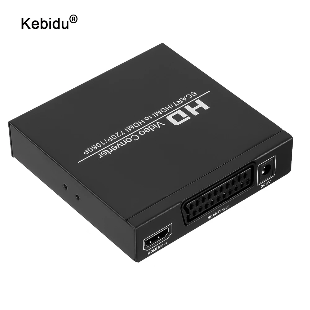 Цифровой преобразователь Full HD 1080P видеоконвертер с высоким разрешением SCART в HDMI