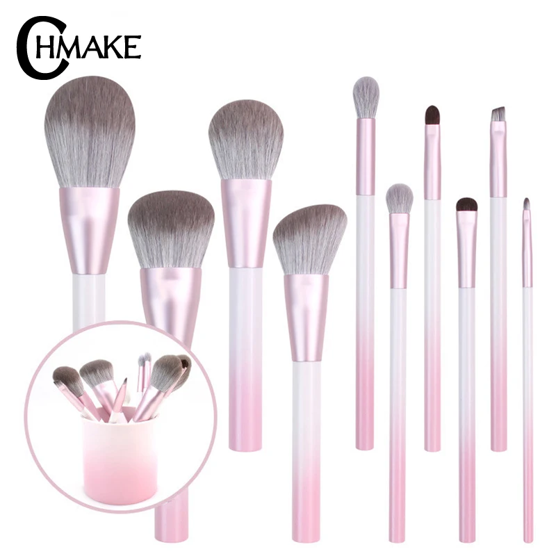 Набор кистей для макияжа CHMAKE 10 шт. Базовая кисть смешивания теней век набор