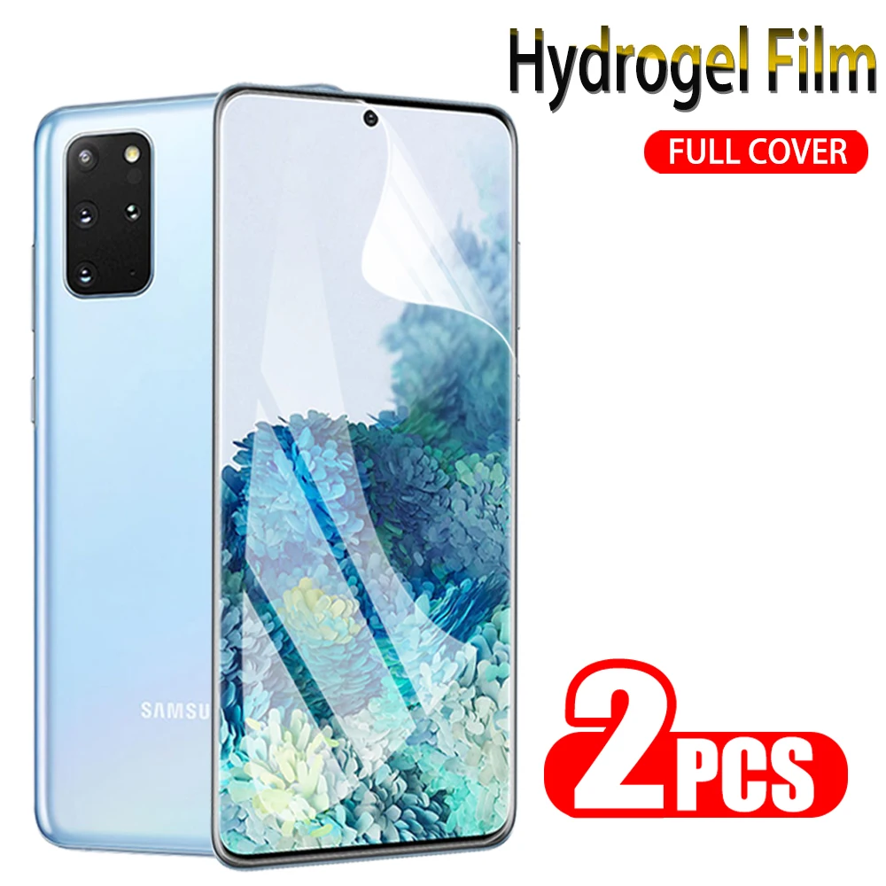 2 шт. защитная Гидрогелевая пленка 200D для Samsung Galaxy S20 Plus S10E S10 S9 S8 защита экрана не