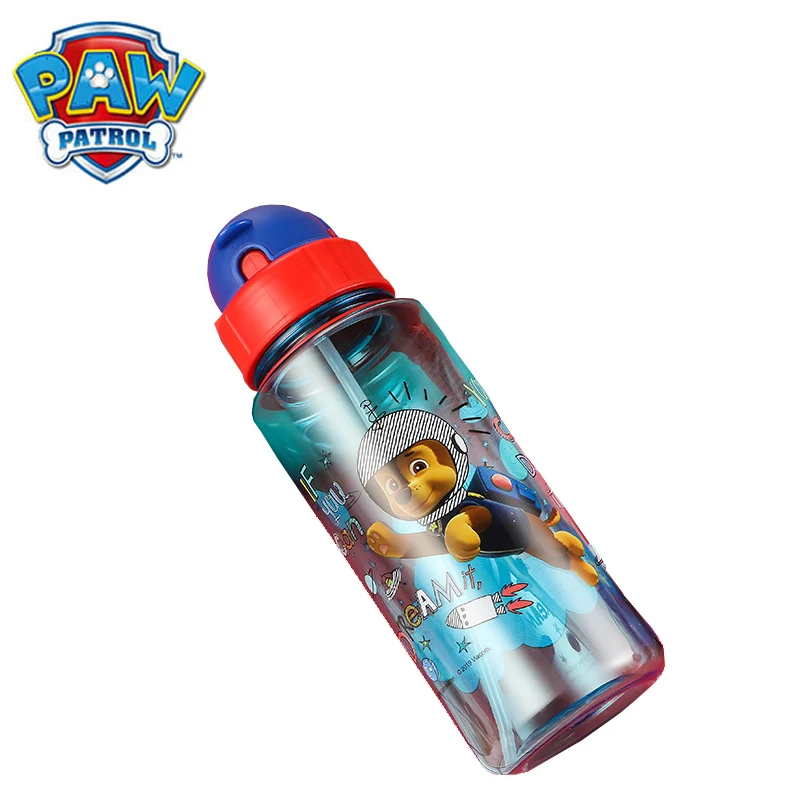 Подлинный Щенячий патруль 500 мл для детей начальной школы пластиковая соломенная
