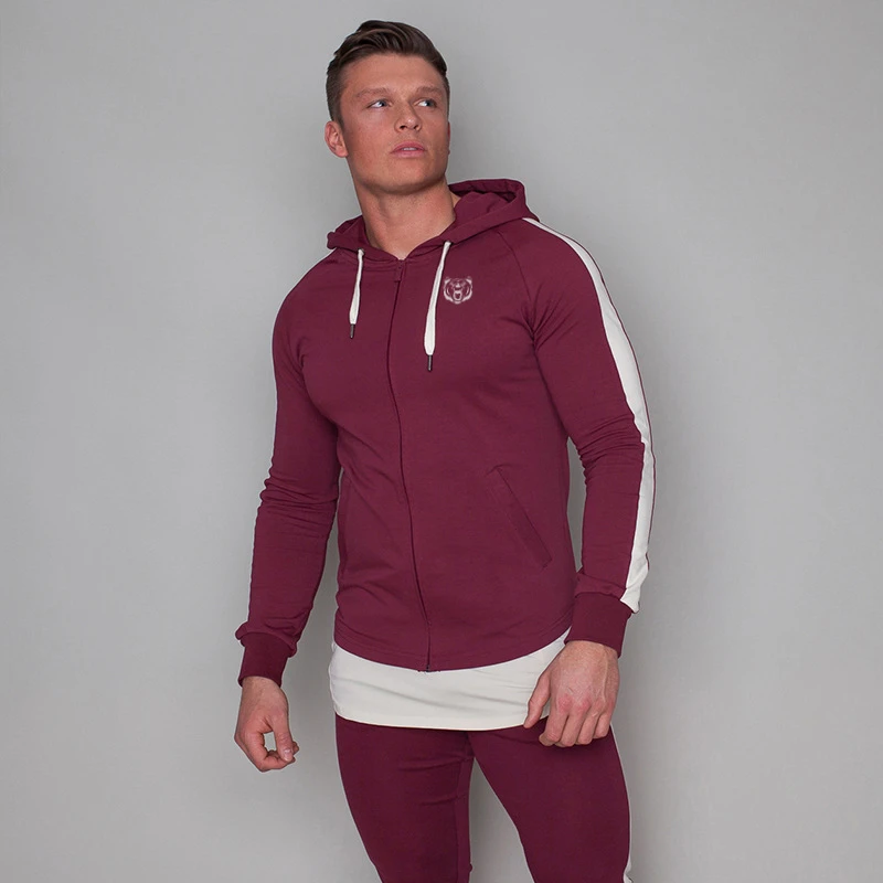 

Autumn Men Gyms Fashion Hoodies Gyms Fitness Bodybuilding Sweatshirt Pullover Sportswear Male Workout Casual Hooded Jacket
