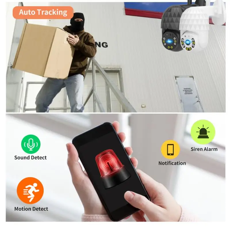 IP-камера V380 Pro 1080P 2 4 ГГц Wi-Fi с цифровым зумом | Безопасность и защита