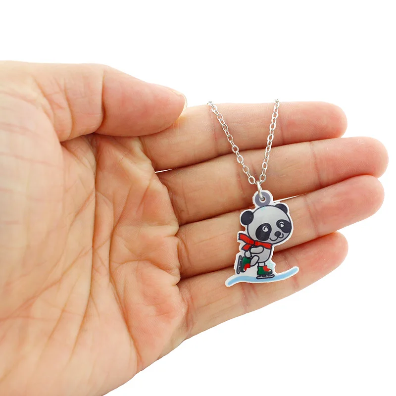 Ожерелье из эпоксидной смолы с кулоном в виде героев мультфильма Минни |