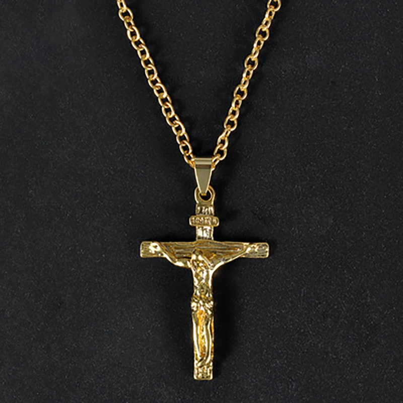 Ювелирные изделия крест ожерелье мерцание Хэллоуин панк кубинская цепочка