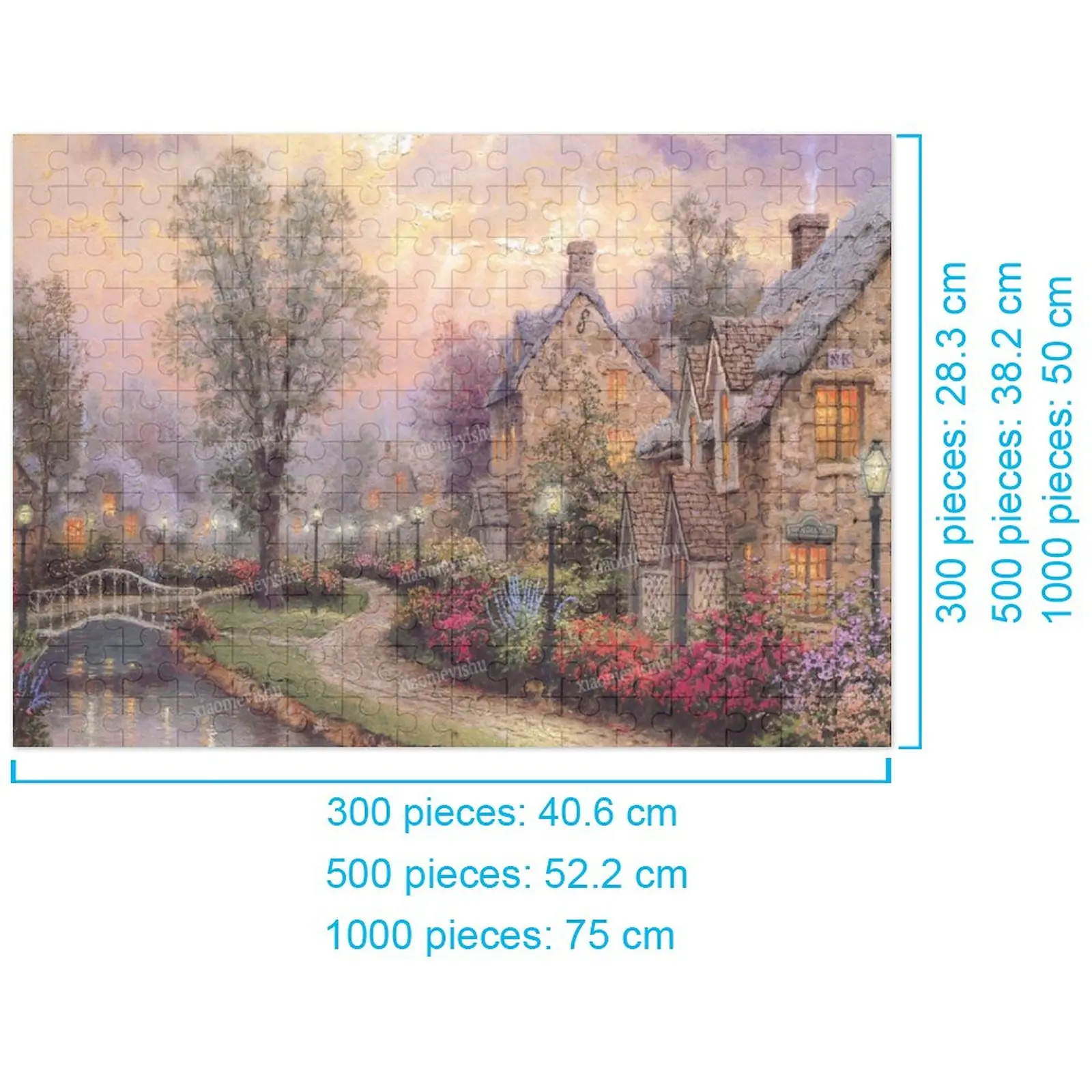 

Уличная деревянная головоломка 300 500 1000 штук пазл Семейная Игра подарок игрушка комиксы сложное украшение стены