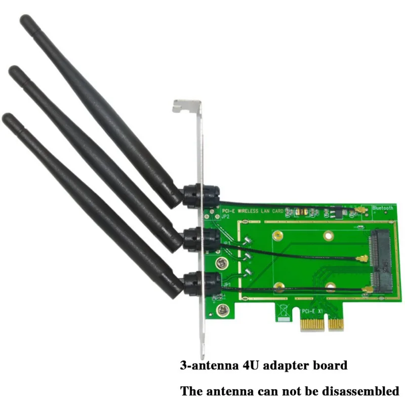 Мини PCI-E к PCIE конвертер беспроводная сетевая карта ПК настольный внешний 3.5dBi