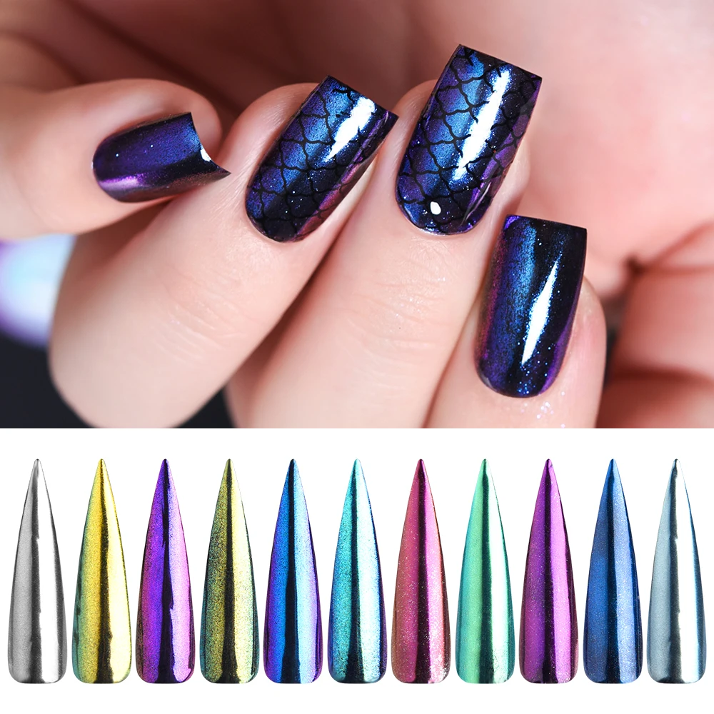 Роллинг зеркальный порошок Лазерная пыль пигмент блестящий металлик аксессуары