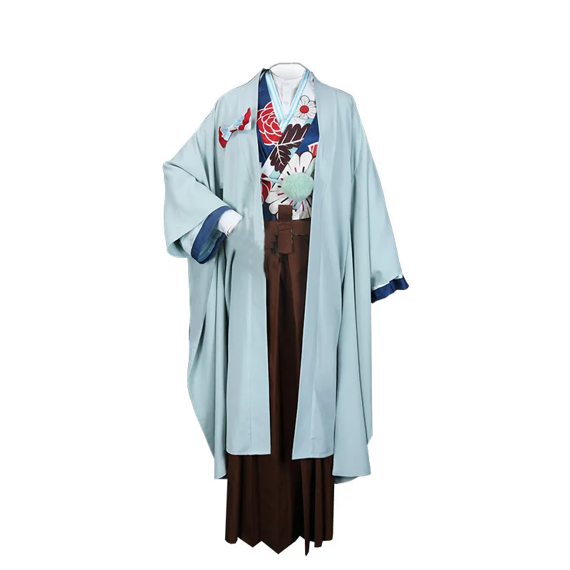 

2019 Black Butler Ciel Phantomhive Kimono Green cosplay costume New Dress