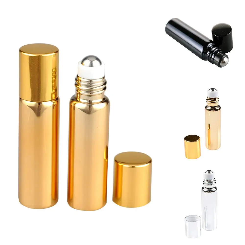Mini Refillable Empty Makeup Glass Bottle With Eye Dropper Portable Glass Cosmetic Bottle Empty Essential Oil Storage Container