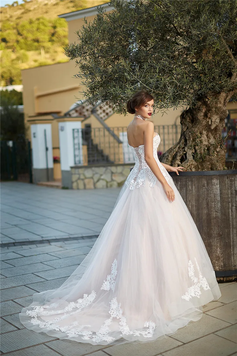 Сексуальное кружевное свадебное платье с аппликацией сердечком свадебные платья на заказ Бандажное