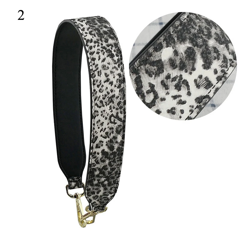 

Fashion new short Portable Wide strap 64cm Leopard Women's Bag Strap shoulder bag accessories female black bag belt