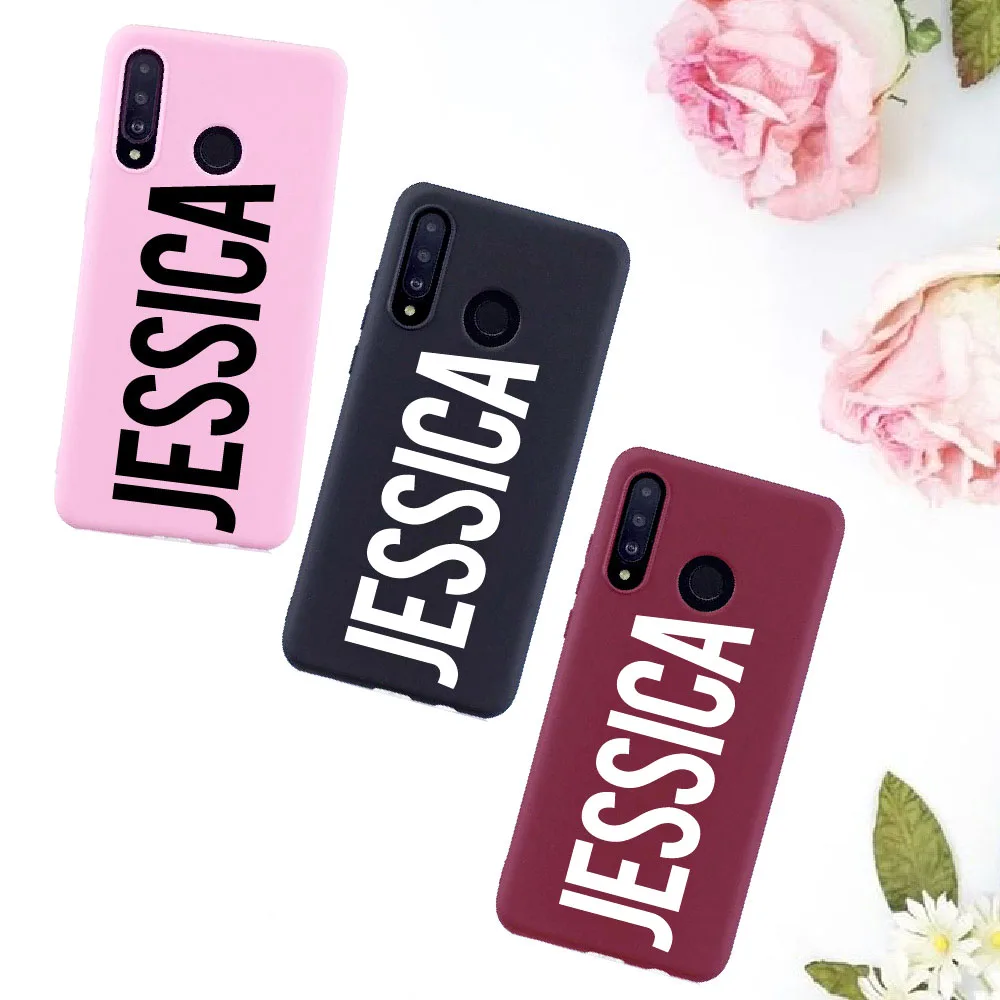 Модный блок персонализированное имя карамельный силиконовый чехол для телефона