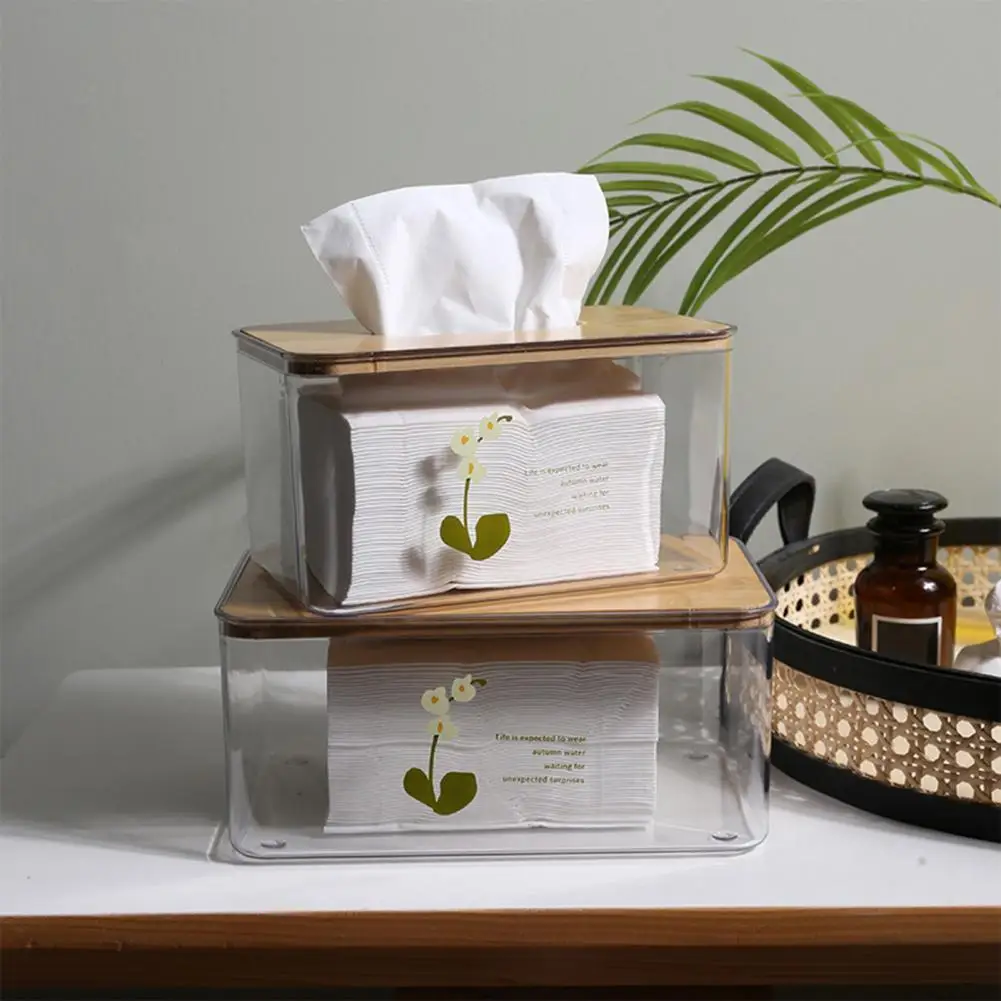 

Convenient Nordic Minimalist Shape Napkin Box Smooth Edge Tissue Container Eco-friendly for Room