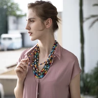fashion luxury boho accessories for jewelry natural stone bead pendant necklaces for women bohemia necklace gift diy