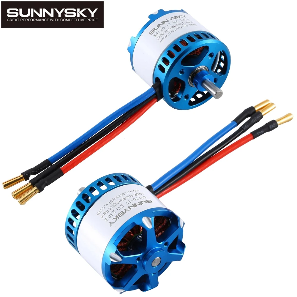 Высокоэффективный бесщеточный двигатель SunnySky X4120III 485кв/550кв для РУ дрона с