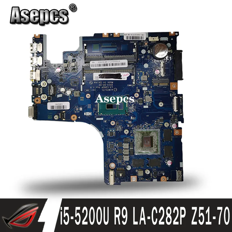 Akemy For Lenovo Z51 70 AIWZ0/Z1 LA C282P Laotop Mainboard Motherboard with i5 5200U CPU Radeon R9 M375/2G|Материнские платы| |