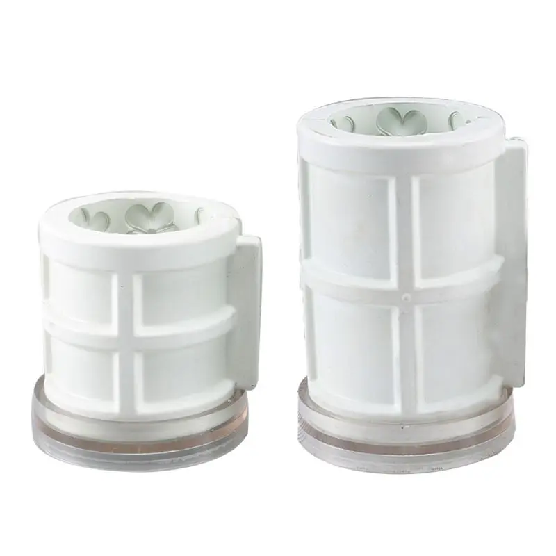 3D цилиндрический цветок/цилиндрическая звезда Свечи Пластиковые Силиконовые