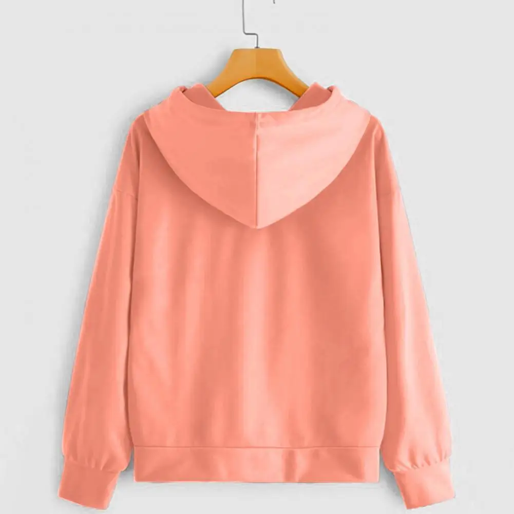 

Hoodie Breathable Trendy All-Match Hooded Drawstring Women Sweatshirt