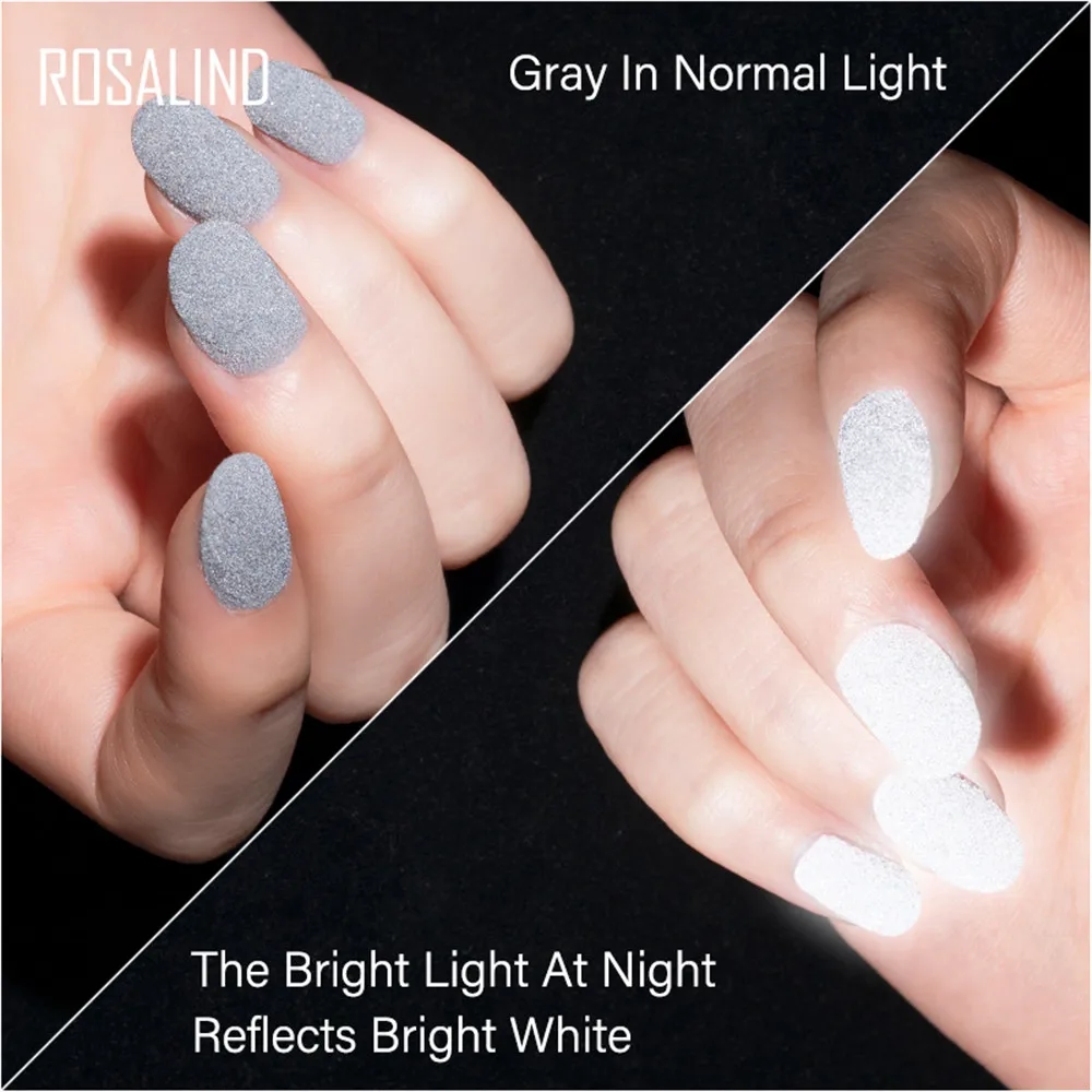Зеркальный серый и белый цвет светоотражающий порошок для ногтей суперъяркий