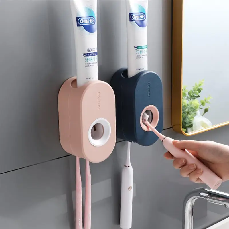 

Toothpaste dispenser Wall-Mounted Dustproof Toothpaste Holder wringing out toothpaste Automatic toothpaste squeezer for Bathroom