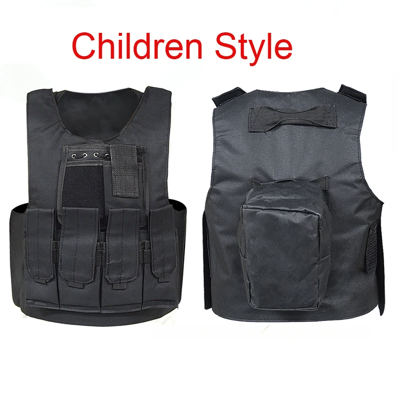 Black Adult Outdoor Multi-function Tactical Vest Molle Armor Hunting Jungle Equipment | Vests