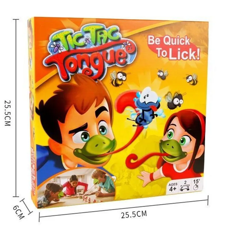 

The frog sticks out its tongue toy greedy chameleon parent-child multiplayer interactive war game puzzle toy