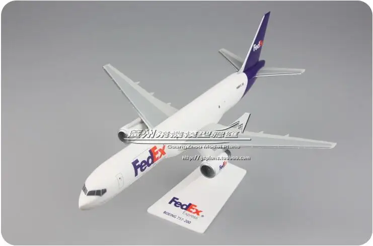 24 см Пластиковый FedEx модель самолета B757-200 N901FD авиакомпания модель самолета W Стенд самолет подарок