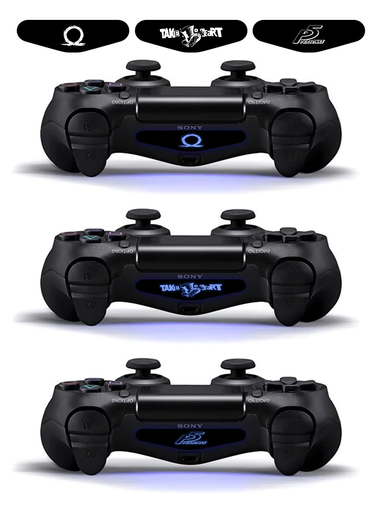 9 шт./компл. светильник светодиодный наклейки для кожи для Playstaion4 PS4 Геймпад светильник наклейки для PS4 Slim Ps4 pro игровой контроллер