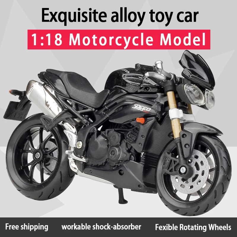 Bburago 1:18 TRIUMPH Speed Triple 2011 Уличный спорт модель мотоцикла велосипед игрушка для детей