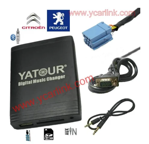 

Музыкальный переходник Yatour DMC USB SD MP3 AUX IN для RD3 Peugeot Citroen RB2 RM2 Van-bus CD радио