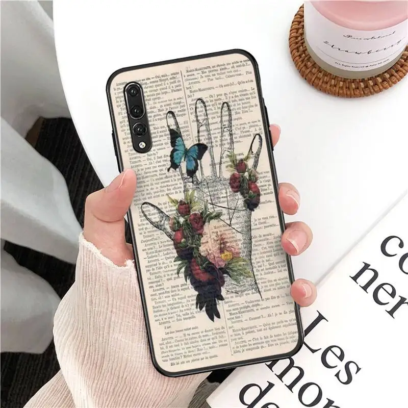 

YNDFCNB Human anatomy organ newspaper Phone Case For Huawei P20 P30 P9 P10 plus P8 lite P9 lite Psmart 2019 P20 pro P10 lite