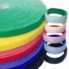 Самоклеящиеся кабельные стяжки шириной 1 метр, 20 мм, цветные многоразовые крепежные ленты, крючки, петли, самодельные уплотнения