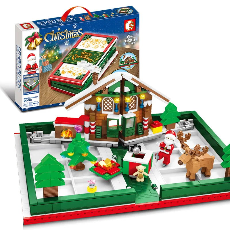 Duplo 601094 Рождественская история книга дерево 3D Санта Клаус кирпичный блок