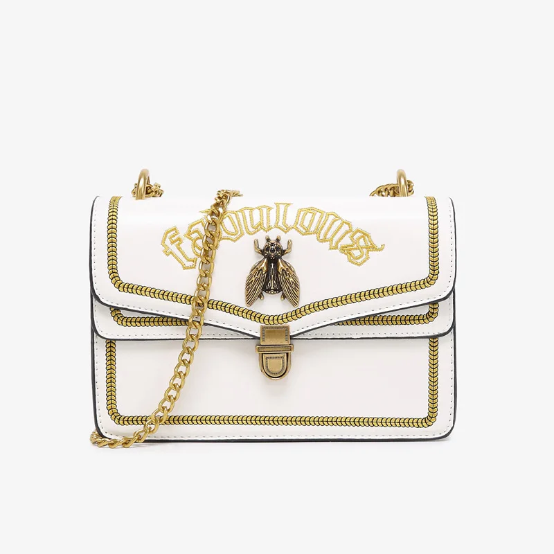 

New crossbody bag ladies mini shoulder bag chain small square bag buckle ladies handbag and wallet evening clutch