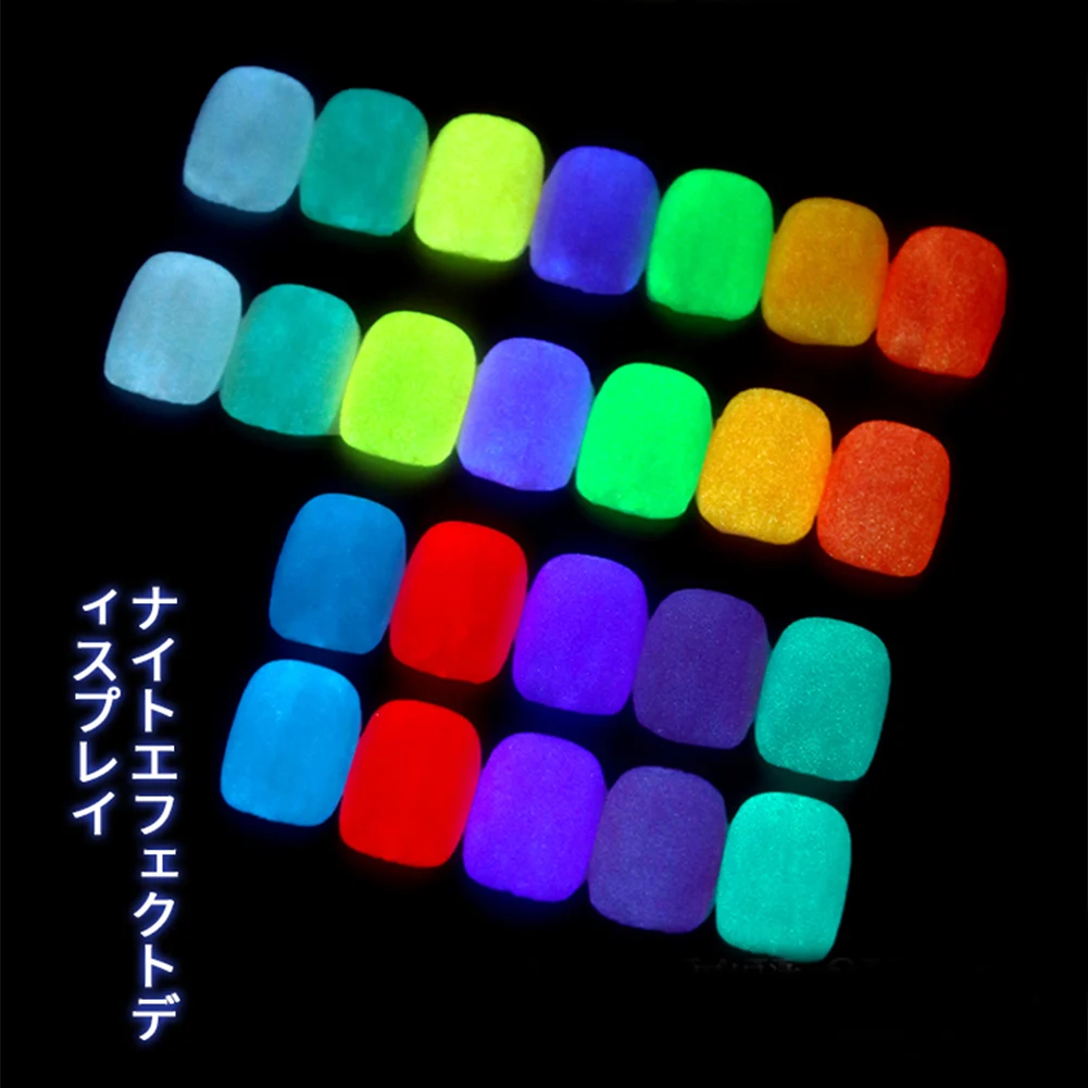 12 Colors Glow in the Dark Gel Nail Polish Luminous Gel Polish for Lighting Look Nail Extension Gel Polish for Women