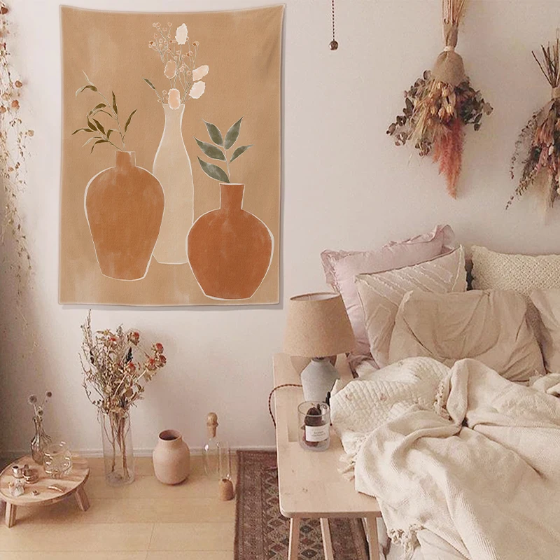 

Nordic Tapestry Wall Tapestry Boho Decor Chambre Fille Creative Picnic Blanket Christmas Decoration for Home Wall Cloth