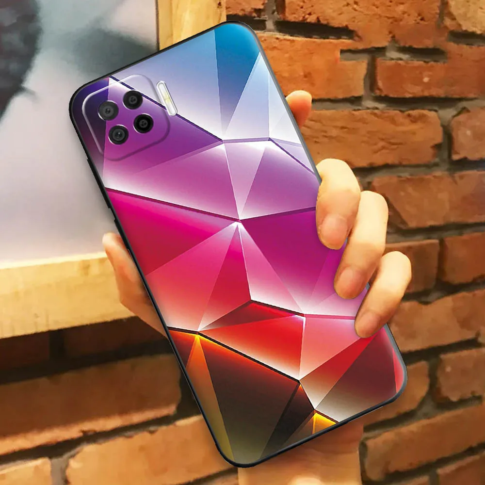 Чехол OPPO F17 Pro для Reno 4 Lite 4F черный мягкий бампер из ТПУ чехол телефона s Oppo A93