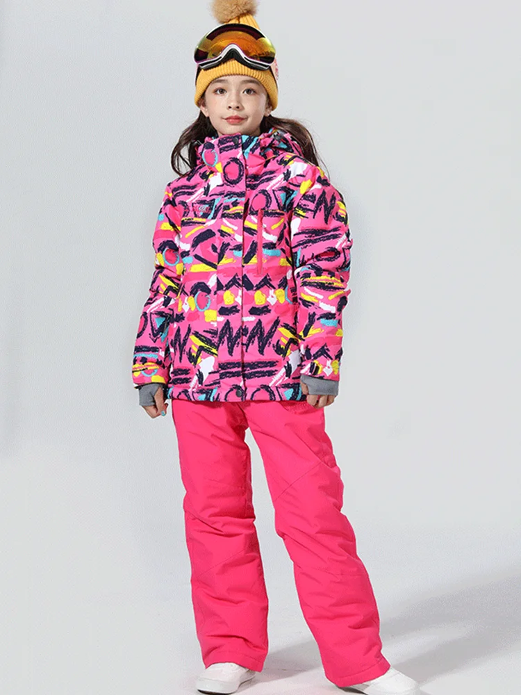 

Ski Suits Kids Winter Suit Boys Ski Suit Girls Snowboard Jacket Snow Pants Boys Winter Sport Suit Kids Skiing Snowboard 6-16T