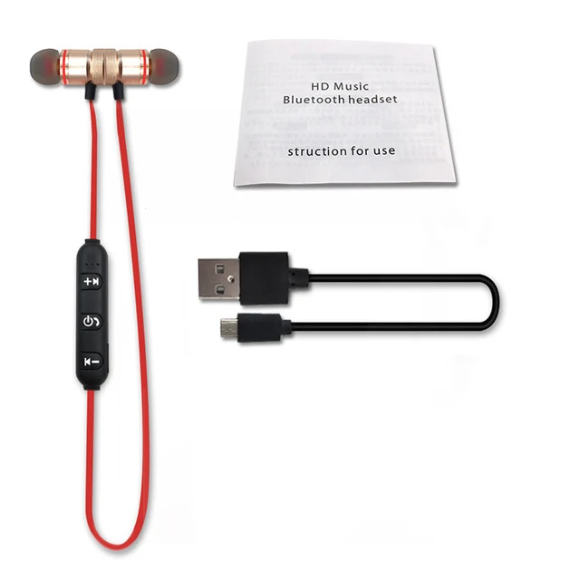 OPP bag Наушники в ухо беспроводные Bluetooth наушники с микрофоном наушники гарнитура с шейным ободом спортивные наушники для телефона - Цвет: OPP bag