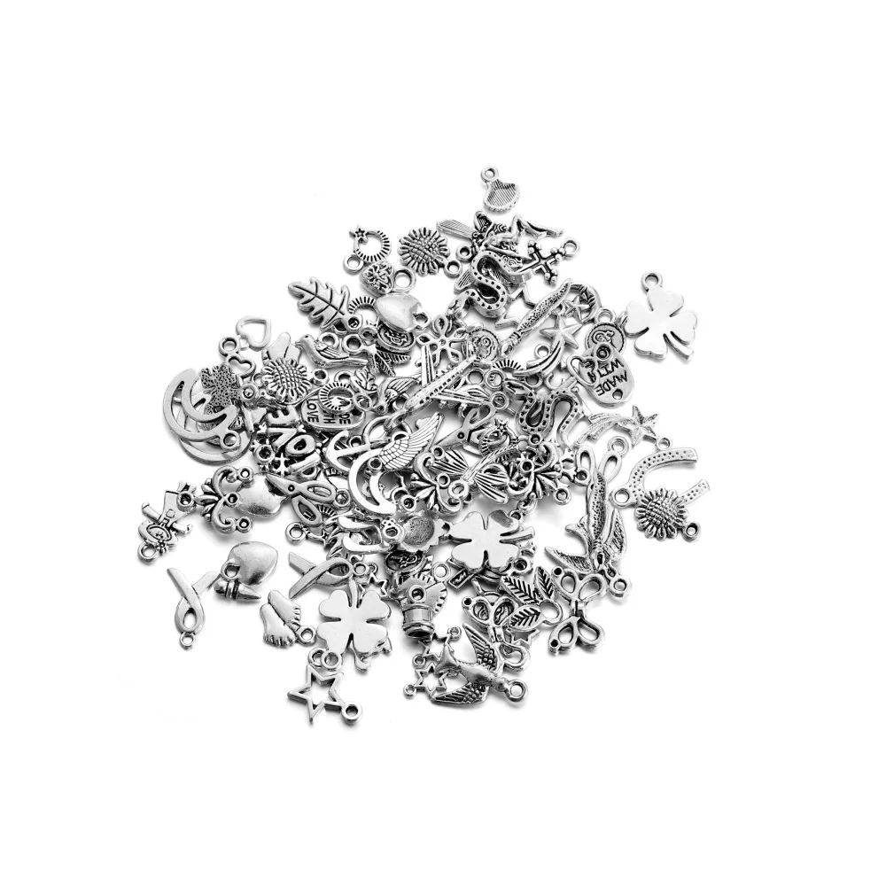 

1Set Mixed Plants And Animals Pendant Charms Metal Small Ornaments For DIY Bracelet Necklace Jewelry Making Findings Accessories