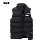 Мужской осенне-зимний жилет с воротником-стойкой, модный защитный уличный теплый пуховой жилет с принтом, повседневная куртка унисекс без рукавов, пальто